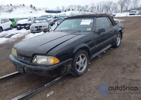 1988 Ford Mustang Lx из США, поврежденный, VIN 1FABP44E8JF303629